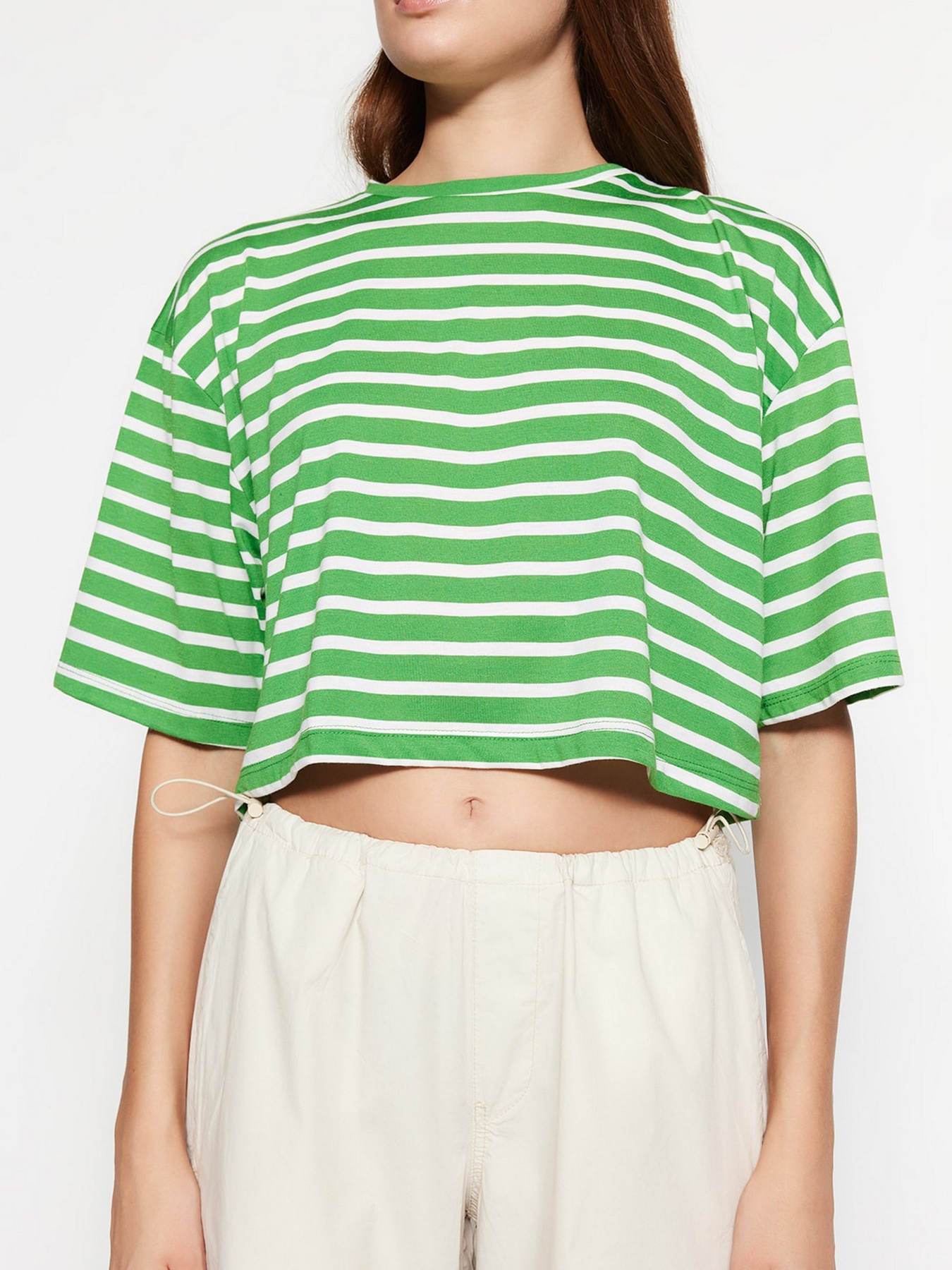 Футболка Trendyol модель TWOSS23TS00136/Yesil Фото