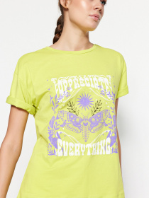 Футболка Trendyol модель TWOSS23TS00140/Lime Фото