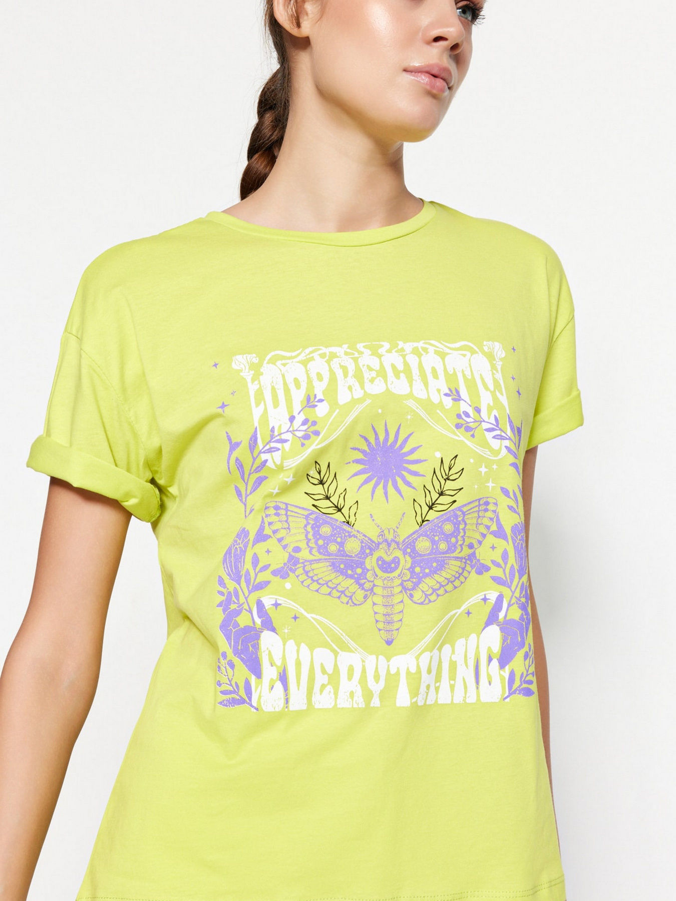 Футболка Trendyol модель TWOSS23TS00140/Lime Футболка Trendyol модель TWOSS23TS00140/Lime Фото