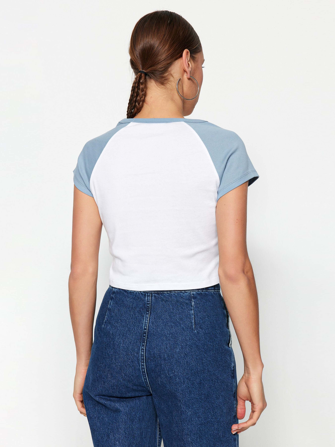 Футболка Trendyol модель TWOSS23TS00170/Mavi Фото