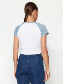 Футболка Trendyol модель TWOSS23TS00170/Mavi Фото