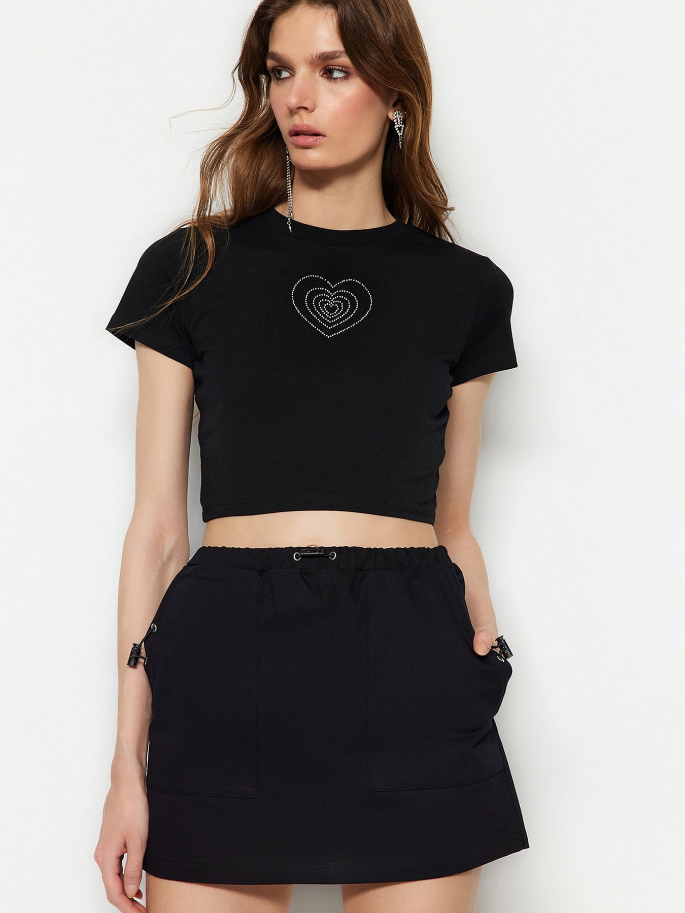 Футболка Trendyol модель TWOSS23TS00180/Siyah Фото