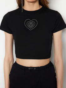 Футболка Trendyol модель TWOSS23TS00180/Siyah Фото