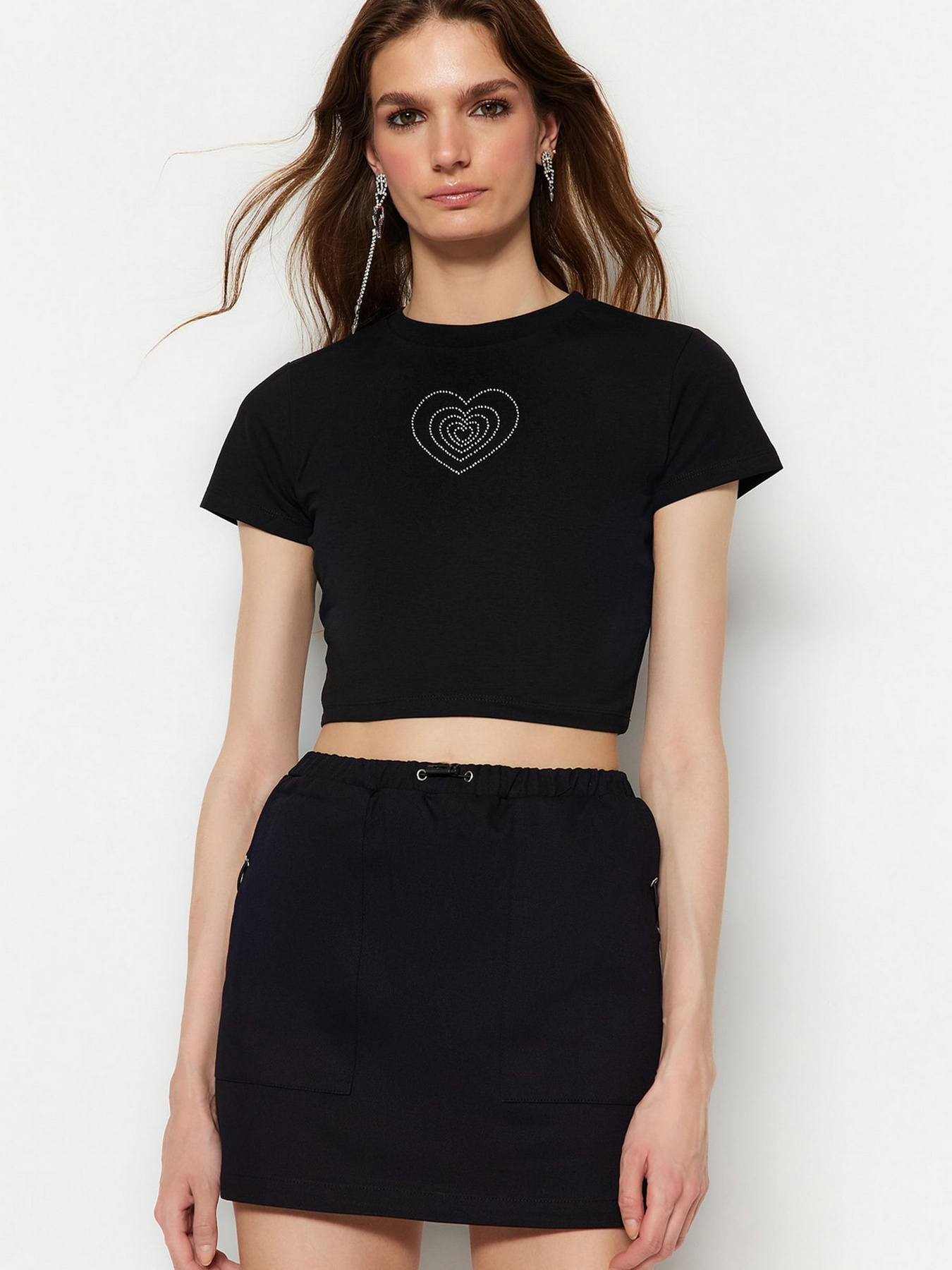 Футболка Trendyol модель TWOSS23TS00180/Siyah Фото