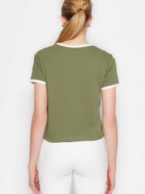 Футболка Trendyol модель TWOSS23TS00224/Haki Фото