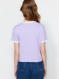Футболка Trendyol модель TWOSS23TS00224/Lila Фото