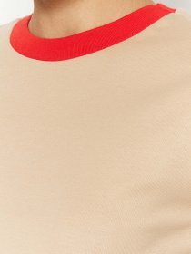 Футболка Trendyol модель TWOSS23TS00230/Bej Фото