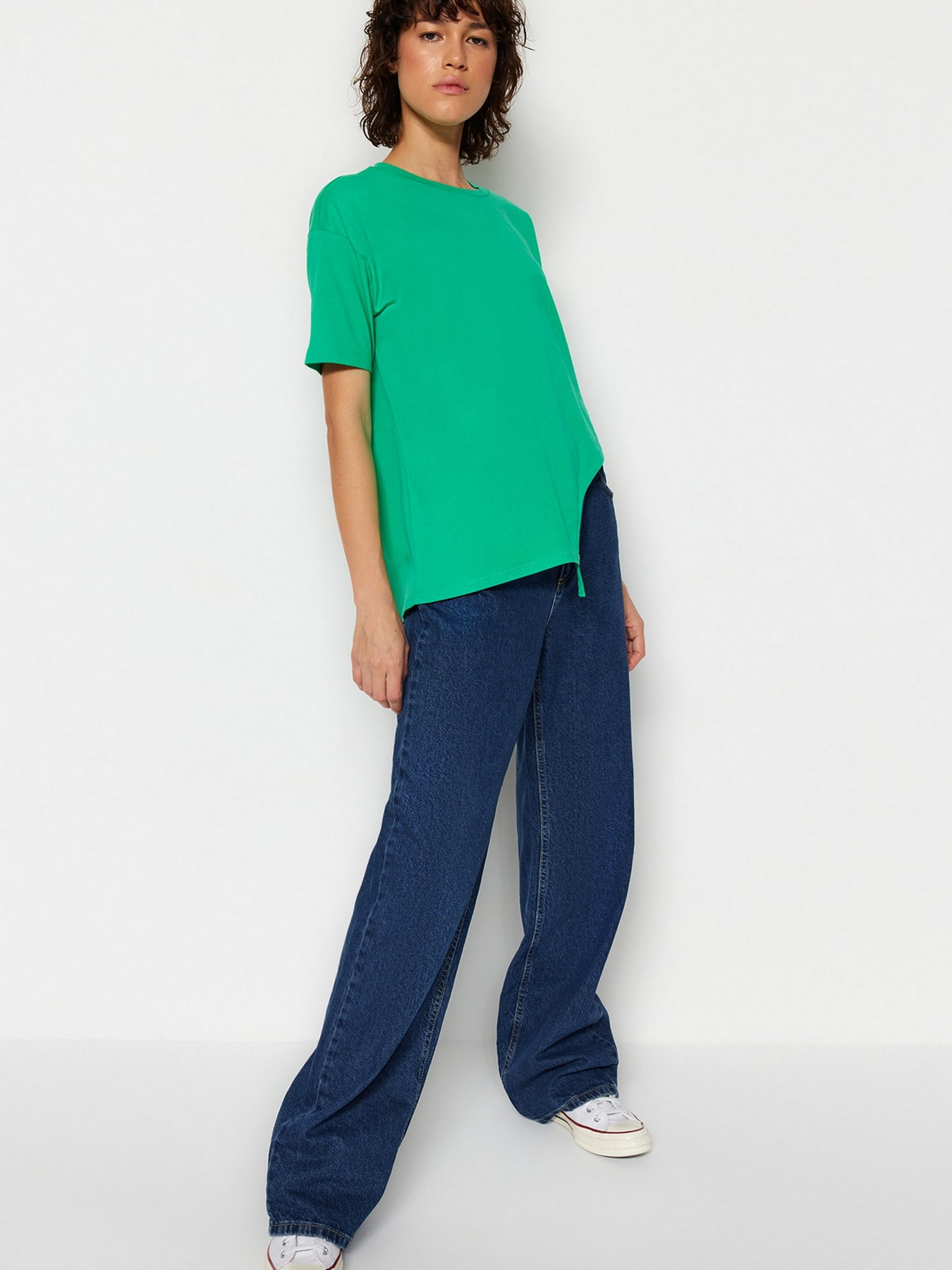 Футболка Trendyol модель TWOSS23TS00244/Yesil Фото