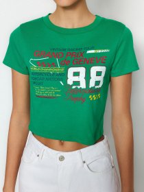 Футболка Trendyol модель TWOSS23TS00319/Yesil Фото