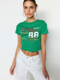Футболка Trendyol модель TWOSS23TS00319/Yesil Фото