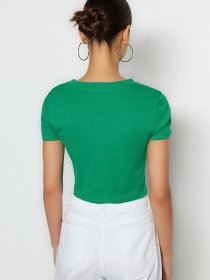 Футболка Trendyol модель TWOSS23TS00319/Yesil Фото