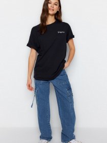 Футболка Trendyol модель TWOSS23TS00324/Lacivert Фото