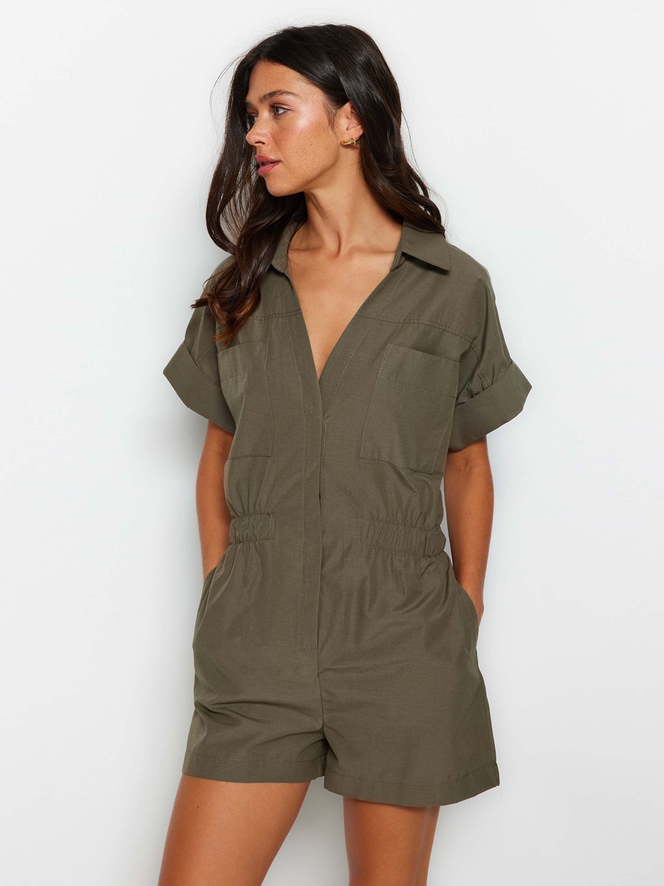 Комбінезон Trendyol модель TWOSS23TU00137/Haki Фото