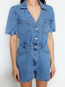 Джинсовый комбинезон Trendyol модель TWOSS23TU00152/Mavi Фото