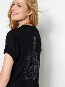 Футболка Trendyol модель TWOSS23TS00148/Siyah Фото