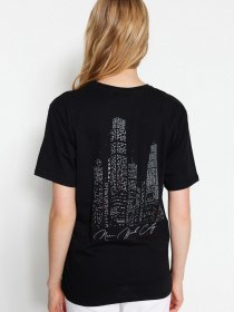 Футболка Trendyol модель TWOSS23TS00148/Siyah Фото