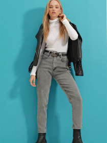 Завужені джинси Trend Alacati Stili Модель ALC-X9293ACIK ANTRASİT Фото