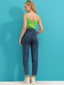 Зауженные джинсы Trend Alacati Stili модель ALC-X9293KOYU MAVİ Фото