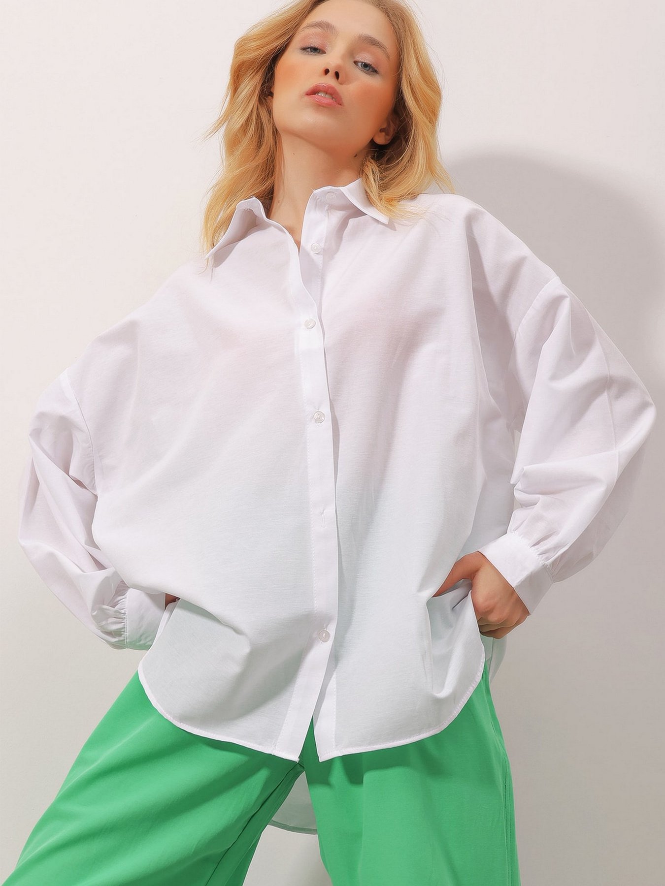 Блуза Trend Alacati Stili модель ALC-X9526KAR BEYAZ Фото