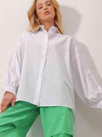 Блуза Trend Alacati Stili модель ALC-X9526KAR BEYAZ Фото