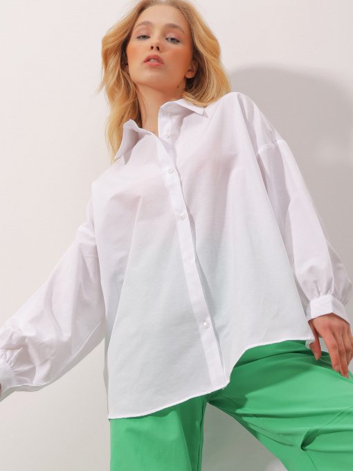 Блуза Trend Alacati Stili Модель ALC-X9526KAR BEYAZ Фото