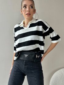 Поло Trend Alacati Stili модель ALC-X9957SİYAH Фото