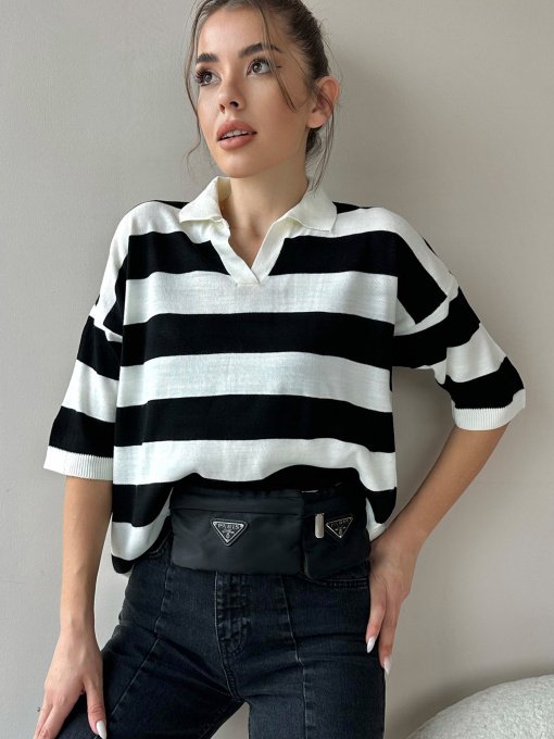 Поло Trend Alacati Stili Модель ALC-X9957SİYAH Фото