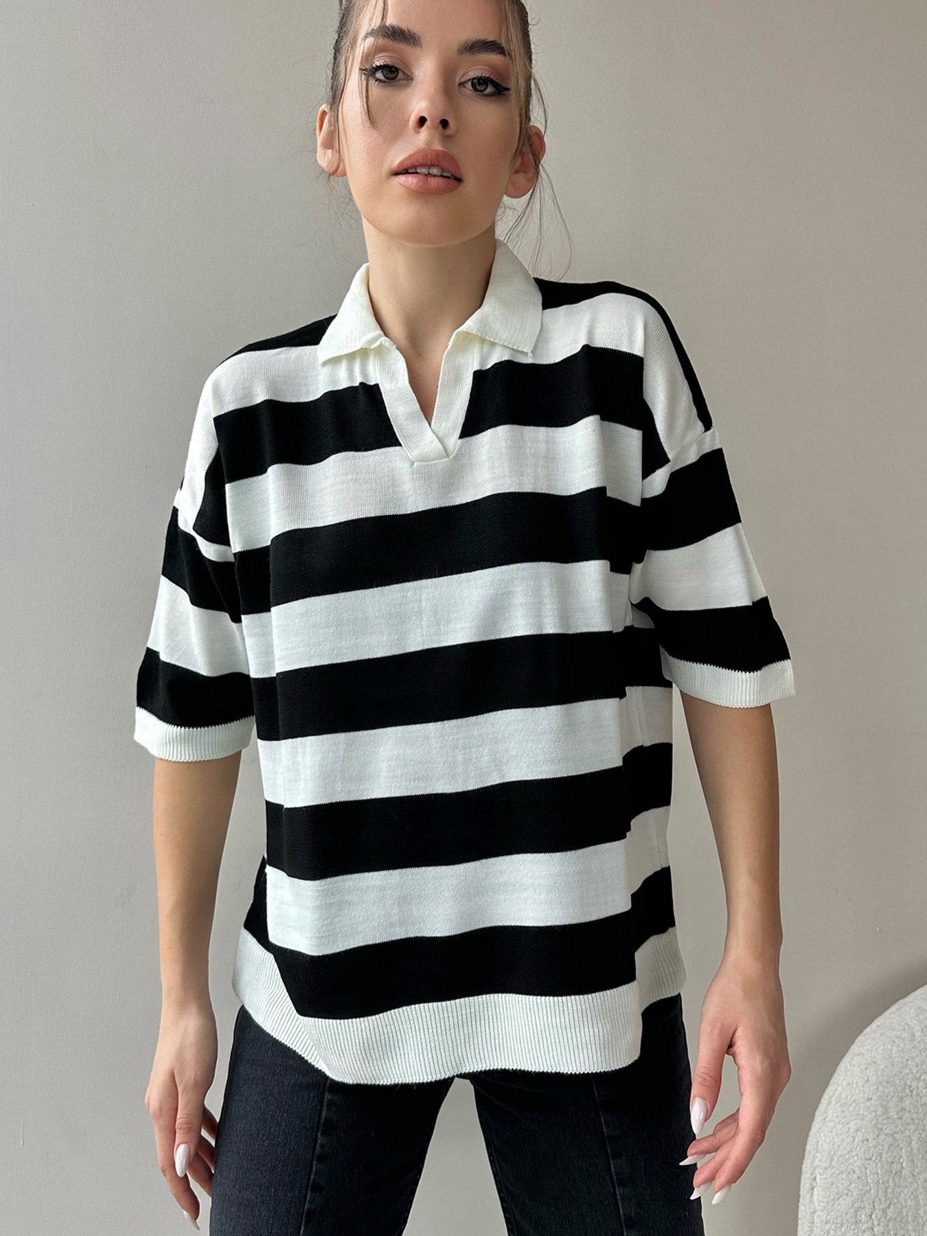 Поло Trend Alacati Stili модель ALC-X9957SİYAH Фото