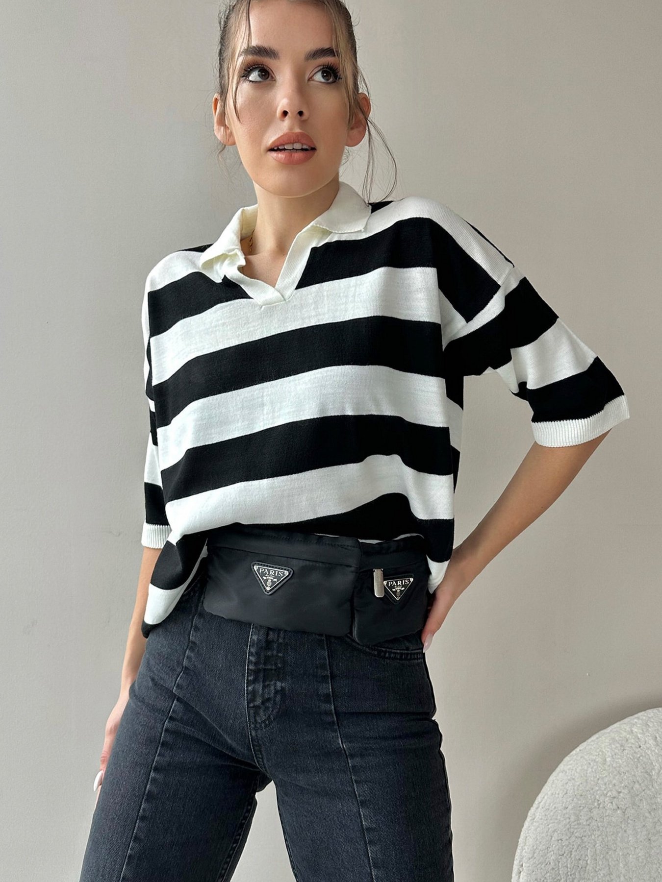 Поло Trend Alacati Stili модель ALC-X9957SİYAH Фото