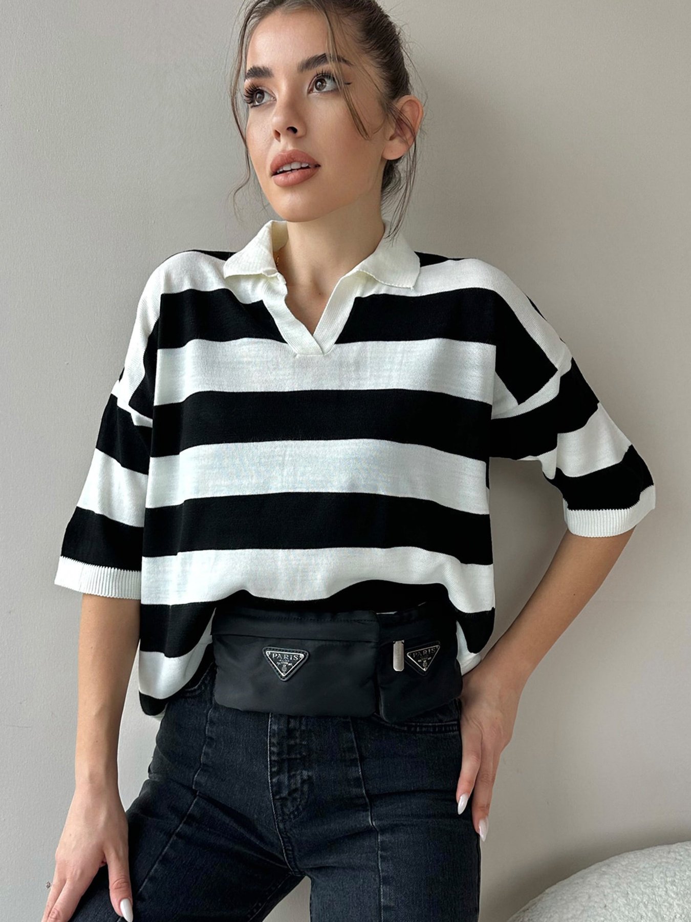 Поло Trend Alacati Stili модель ALC-X9957SİYAH Фото