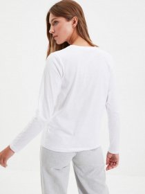 Лонгслив Trendyol модель TWOAW21TS0098/Beyaz Фото