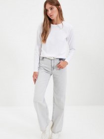 Лонгслив Trendyol модель TWOAW21TS0098/Beyaz Фото