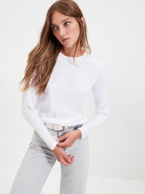 Лонгслив Trendyol модель TWOAW21TS0098/Beyaz Фото