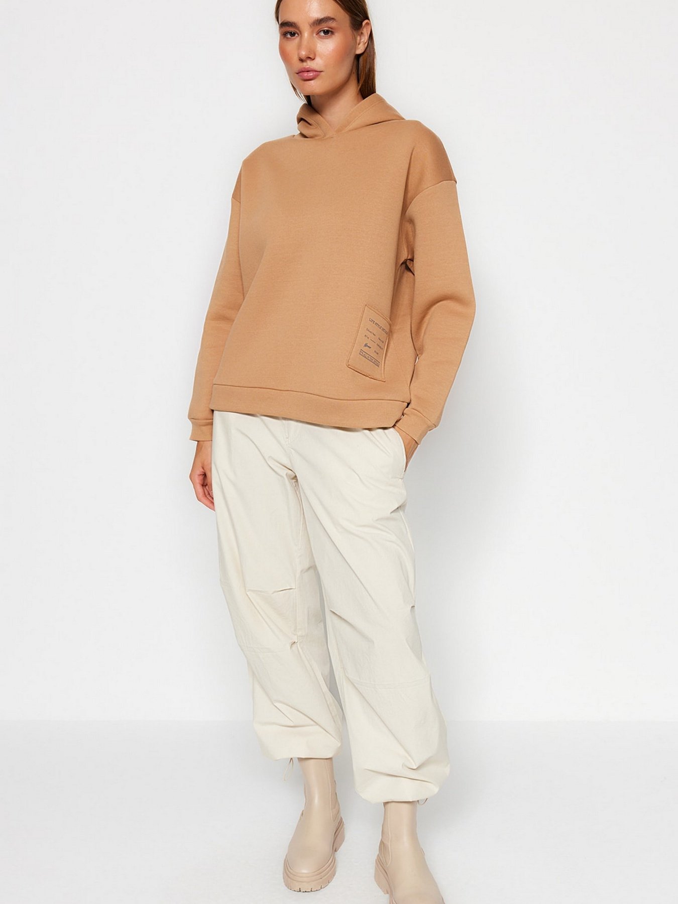 Худи Trendyol модель TWOAW23SW00430/Bej Фото