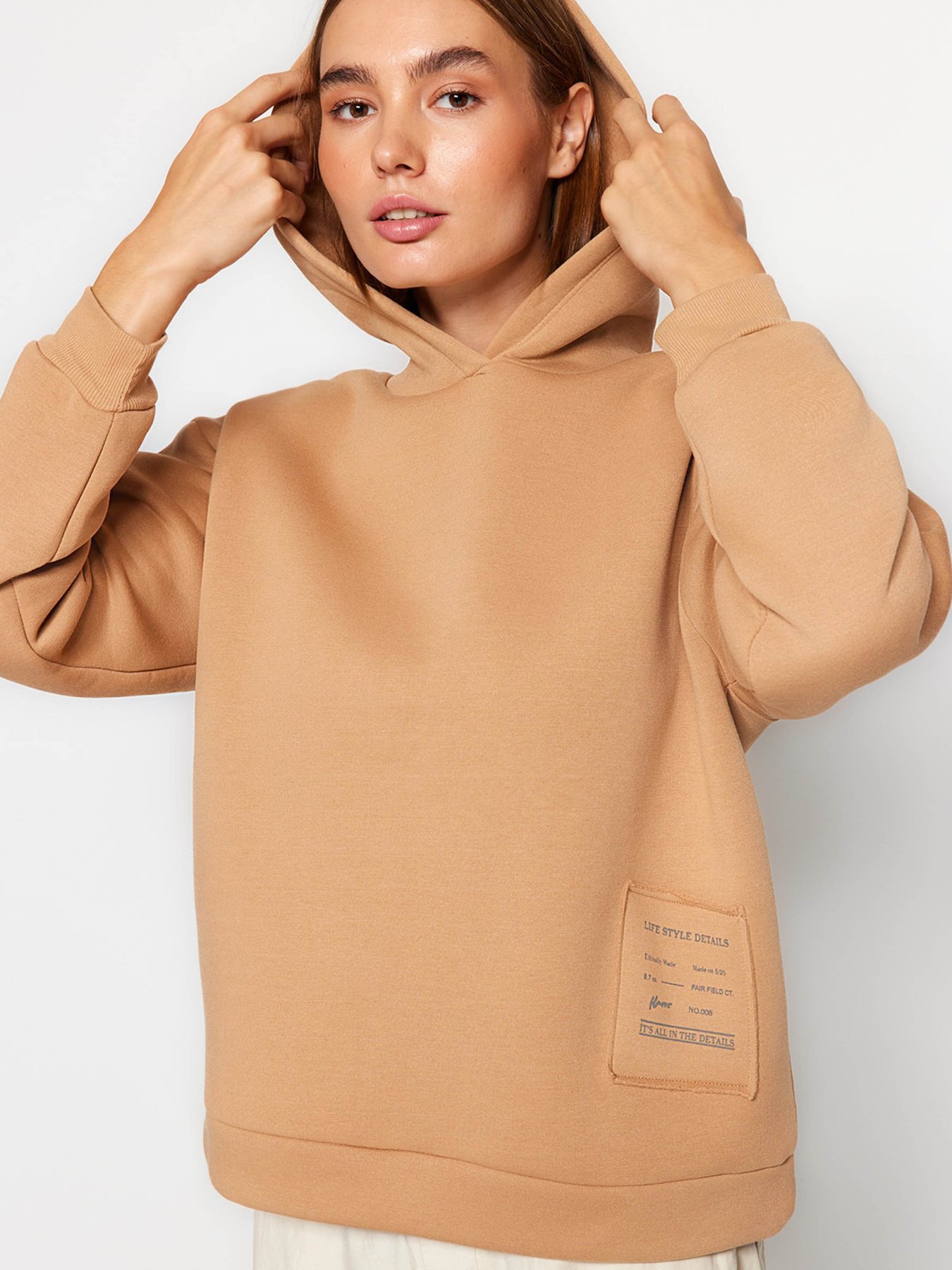 Худи Trendyol модель TWOAW23SW00430/Bej Фото