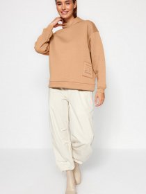 Худи Trendyol модель TWOAW23SW00430/Bej Фото