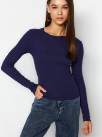 Лонгслів Trendyol модель TWOAW24BZ00066/Lacivert Фото
