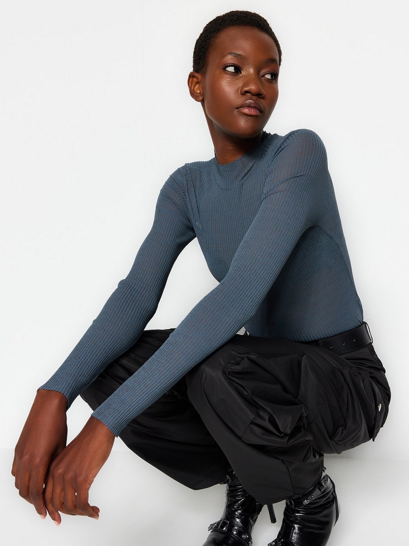 Водолазка Trendyol модель TWOAW24BZ00077/Petrol Фото