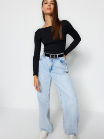 Лонгслив Trendyol модель TWOAW24BZ00105/Siyah Фото