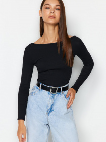 Лонгслив Trendyol модель TWOAW24BZ00105/Siyah Фото