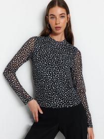 Лонгслів Trendyol модель TWOAW24BZ00138/Siyah Фото