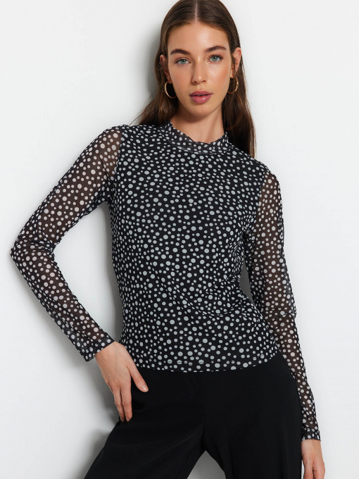 Лонгслів Trendyol модель TWOAW24BZ00138/Siyah Фото