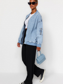 Бомбер Trendyol модель TWOAW24CE00006/Mavi Фото