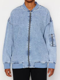 Бомбер Trendyol модель TWOAW24CE00006/Mavi Фото