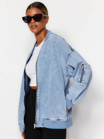 Бомбер Trendyol модель TWOAW24CE00006/Mavi Фото