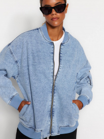 Бомбер Trendyol модель TWOAW24CE00006/Mavi Фото