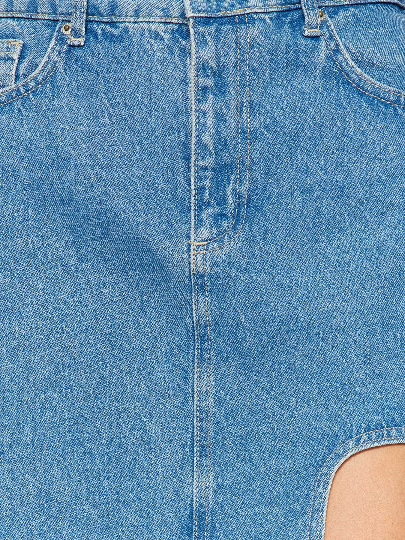 Джинсовая юбка Trendyol модель TWOAW24ET00086/Mavi Фото