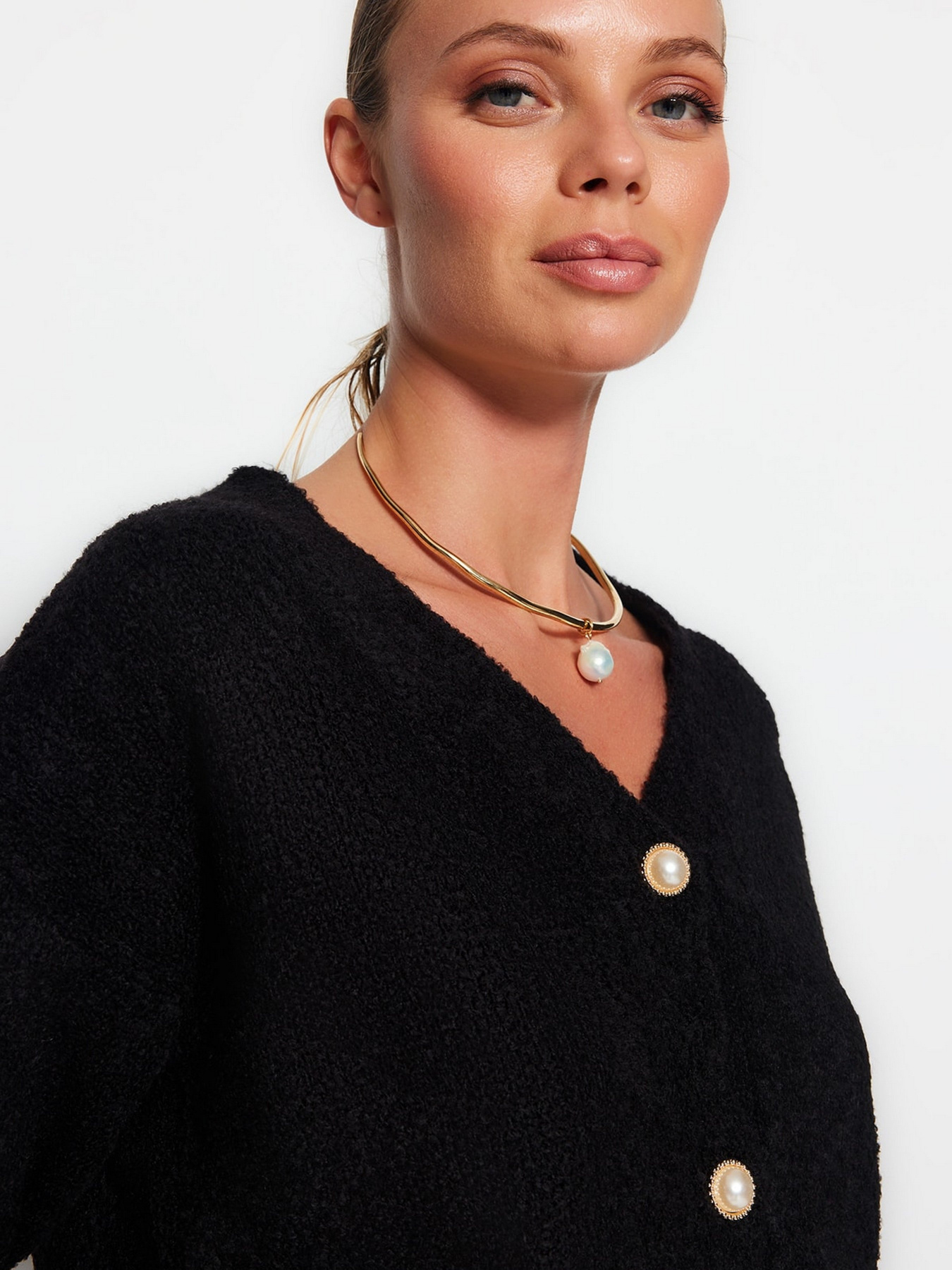 Кардиган Trendyol модель TWOAW24HI00061/Siyah Фото