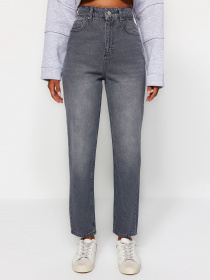 Прямі джинси Trendyol модель TWOAW24JE00076/Gri Фото