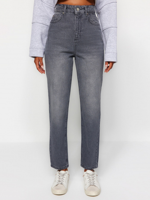 Прямые джинсы Trendyol модель TWOAW24JE00076/Gri Фото